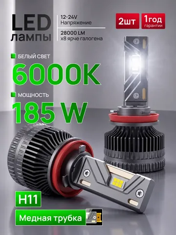Светодиодные лампы H11 Titan Energy, комплект 2 шт
