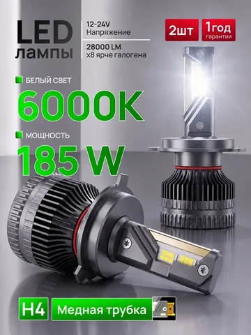 Светодиодные лампы H4 Titan Energy, комплект 2 шт