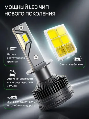 Светодиодный чип LED-лампы Titan Energy крупным планом